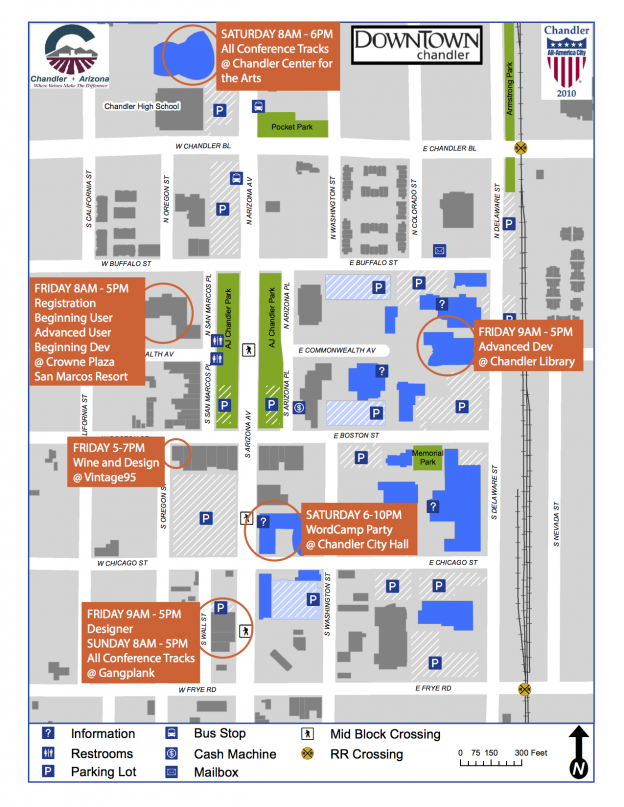 WordCamp Phoenix Guide: Map of Downtown Chandler | WordCamp Phoenix 2014